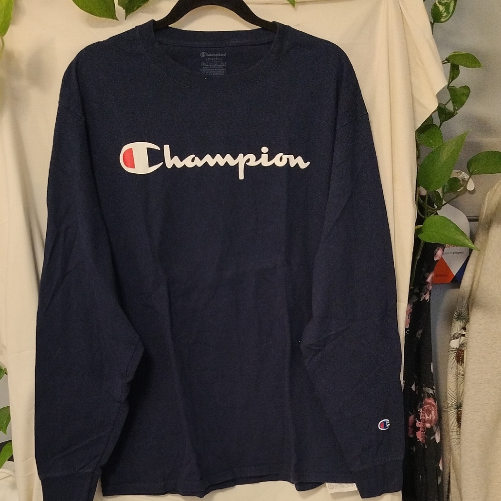 Champion Dark Blue Long Sleeve Tee
